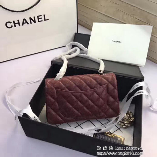 香奈兒CHANEL升級版A1116 進口小羊皮金銀鏈條斜背包 DSC1134